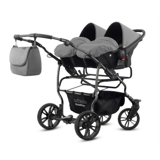 Carucior pentru gemeni Mikado GOLDSTAR 3 in 1 GS-05