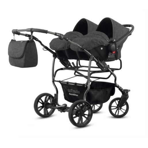 Carucior pentru gemeni Mikado GOLDSTAR 3 in 1 GS-15