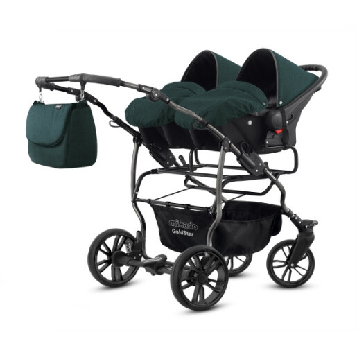 Carucior pentru gemeni Mikado GOLDSTAR 3 in 1 GS-17
