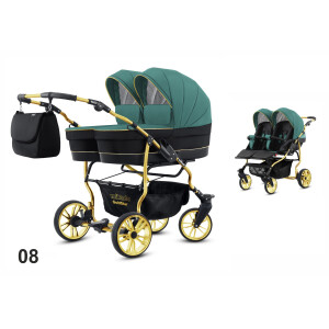 Carucior pentru gemeni Mikado GOLDSTAR 2 in 1 GS-08