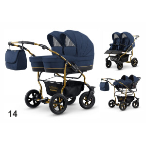 Carucior pentru gemeni Mikado GOLDSTAR GS-14 3 in 1