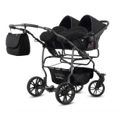 Carucior pentru gemeni Mikado GOLDSTAR 3 in 1 GS-02